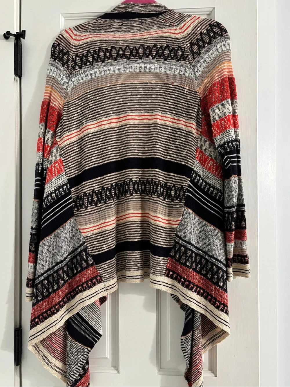 Nic+Zoe Tribal Open Cardigan Sweater - Size Small